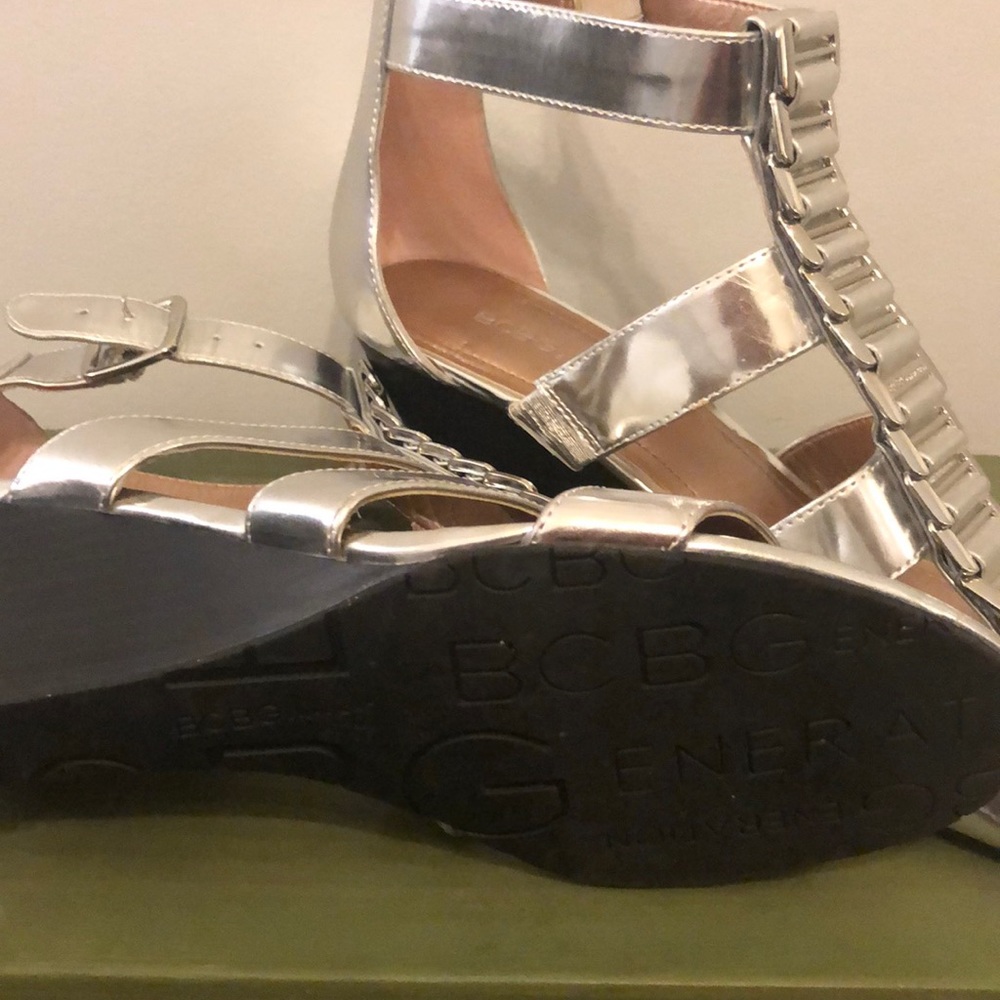 Bcbg Generation Silver Sandals - image 3